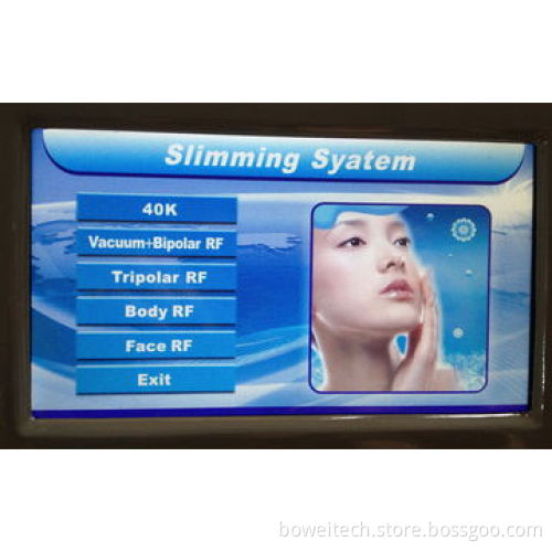 Vacuum tripolar RF cavitation for body shaping, dissolves fat, lymphatic drainage, firm skin